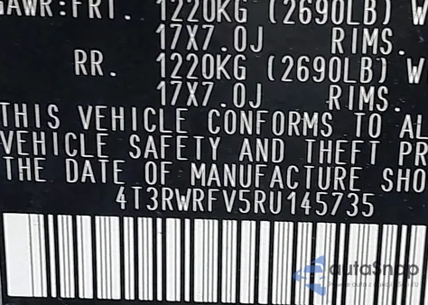 2024 Toyota Rav4 Hybrid Xle z USA, uszkodzony, nr VIN 4T3RWRFV5RU145735